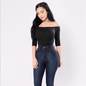 Fashion Nova Black Complicated Lover Bodysuit